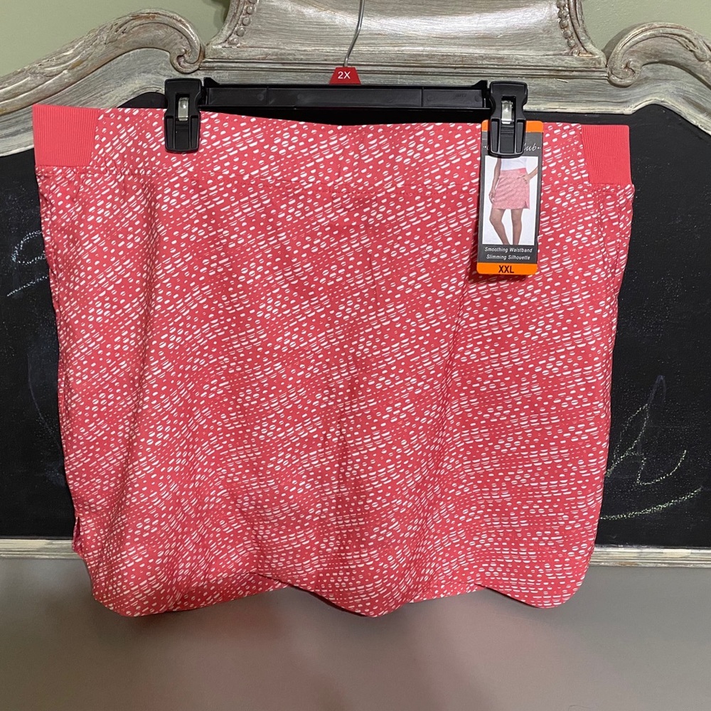 Swimming Skort or Tennis Skirt coral color